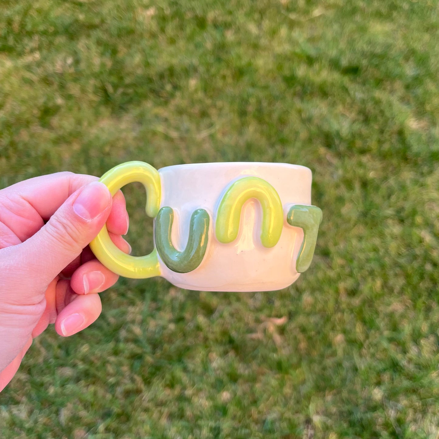 Mini Mean Green Cunt Mug