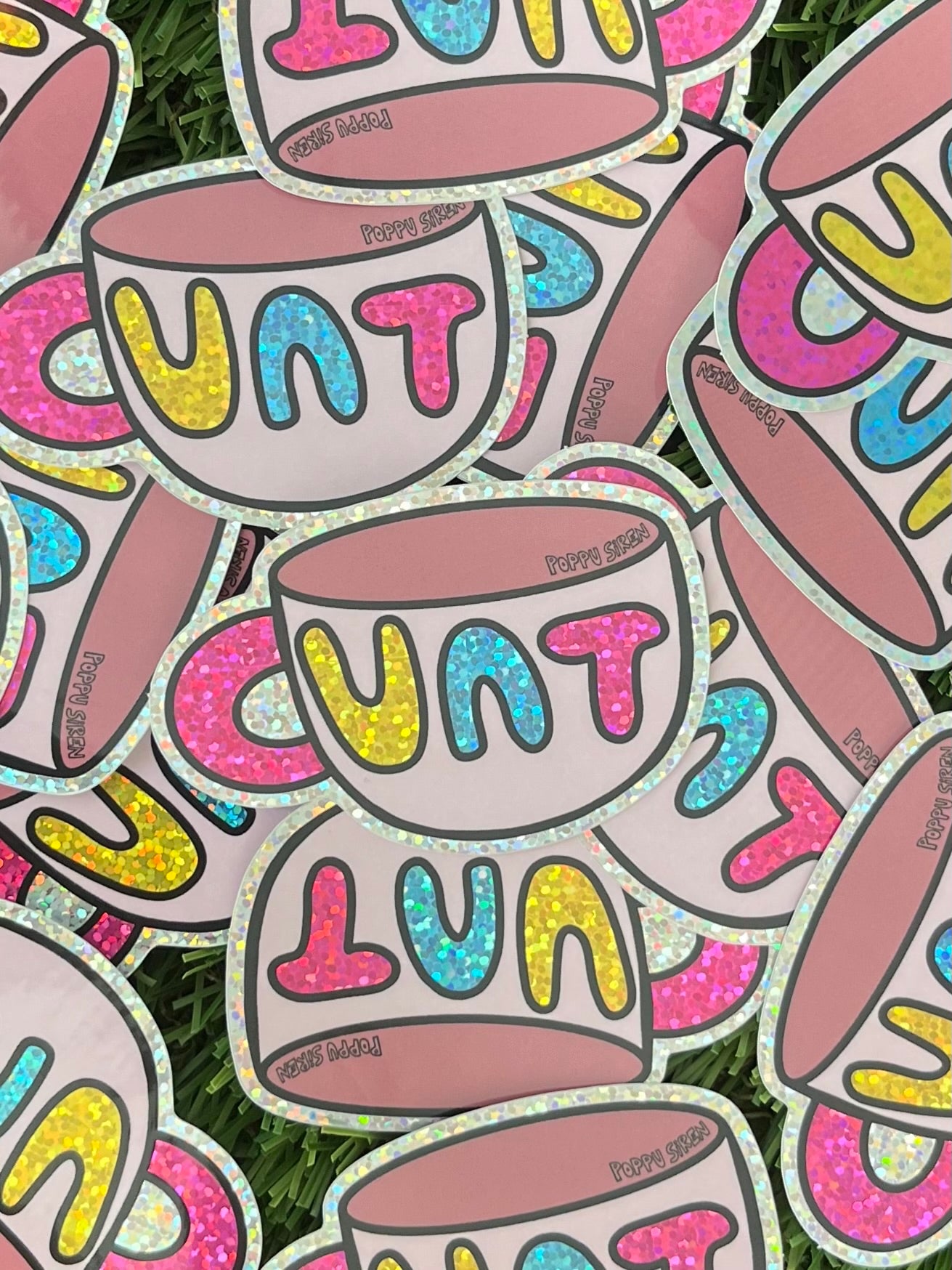 Glitter Cunt Mug Sticker