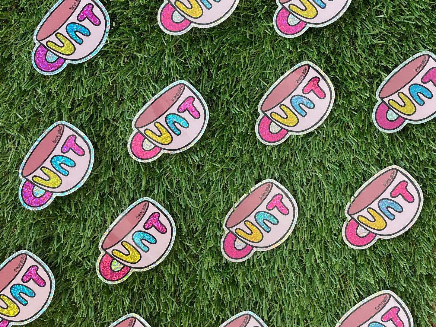 Glitter Cunt Mug Sticker