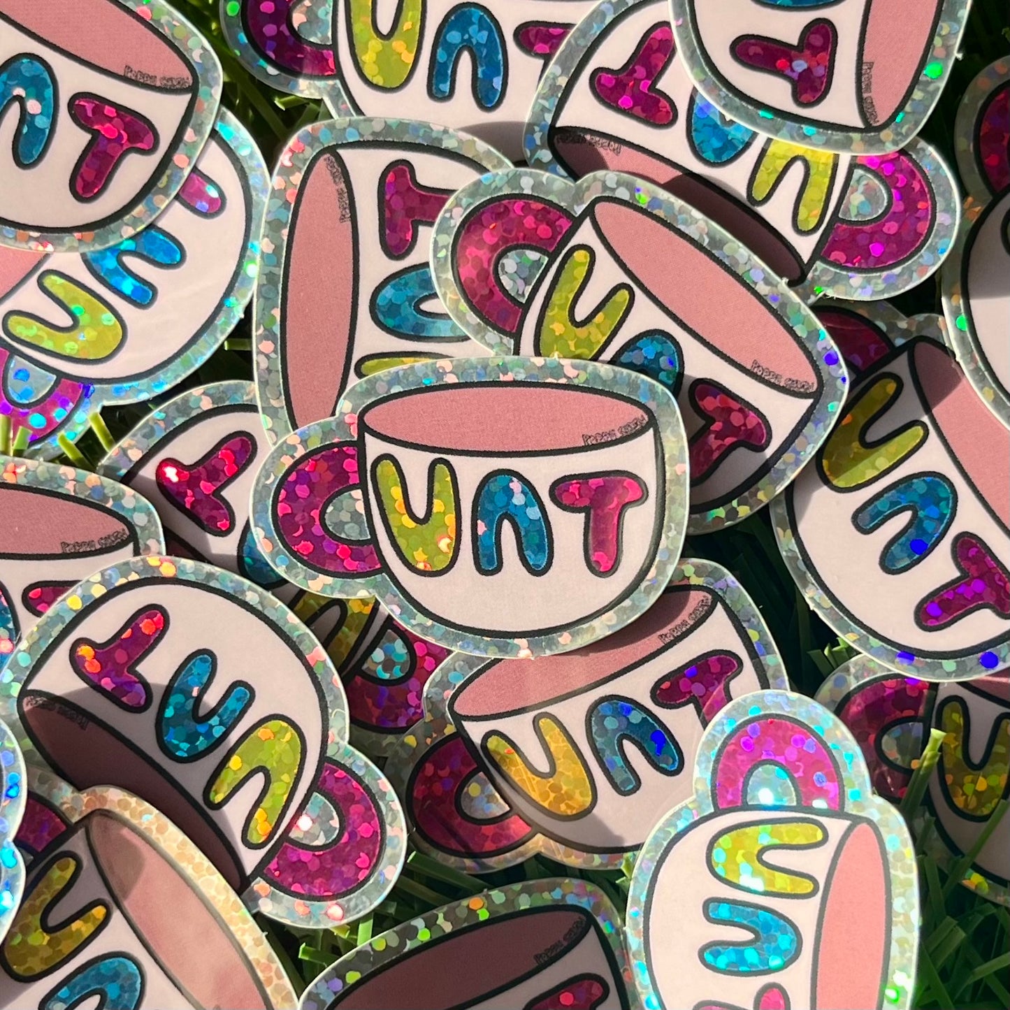 Glitter Cunt Mug Sticker