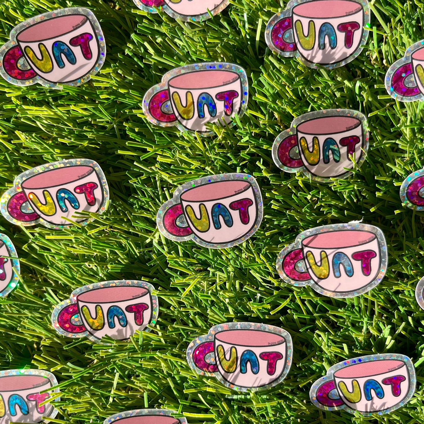 Glitter Cunt Mug Sticker