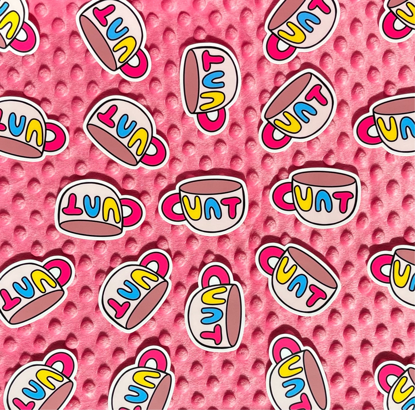 Vinyl Cunt Mug Sticker