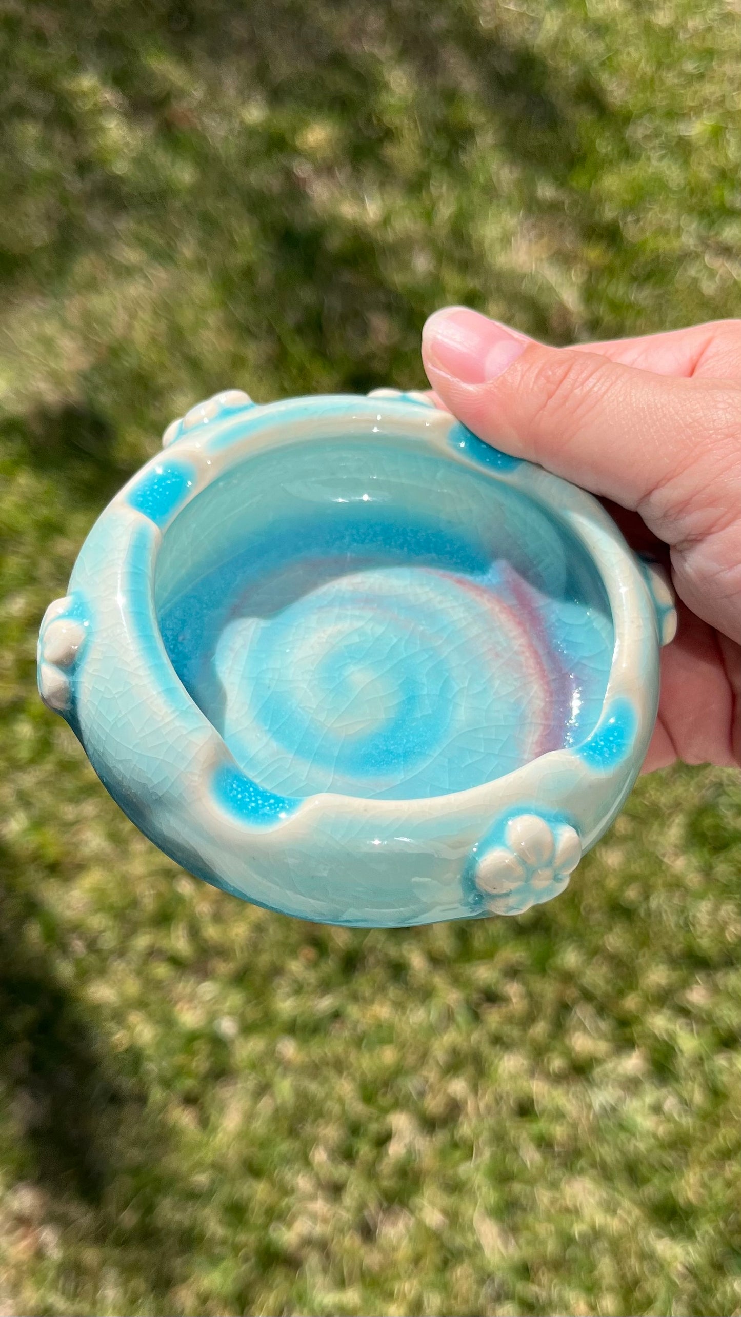 *SECONDS* Mermaid Flower Power Ashtray
