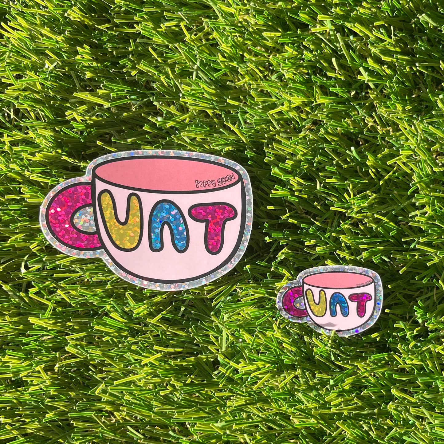 Glitter Cunt Mug Sticker