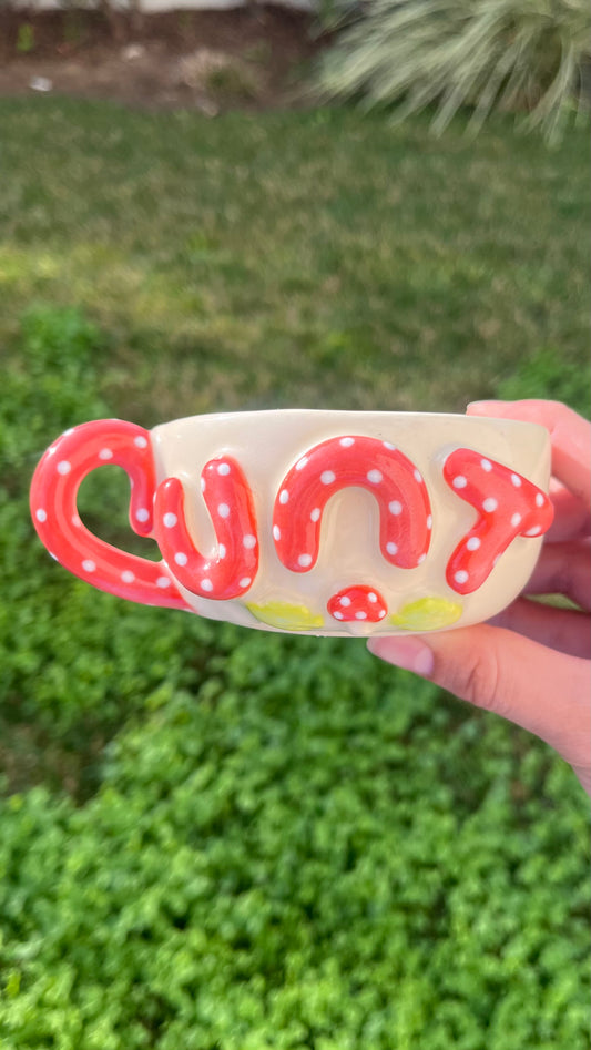 Dot Mushroom Cunt Mug