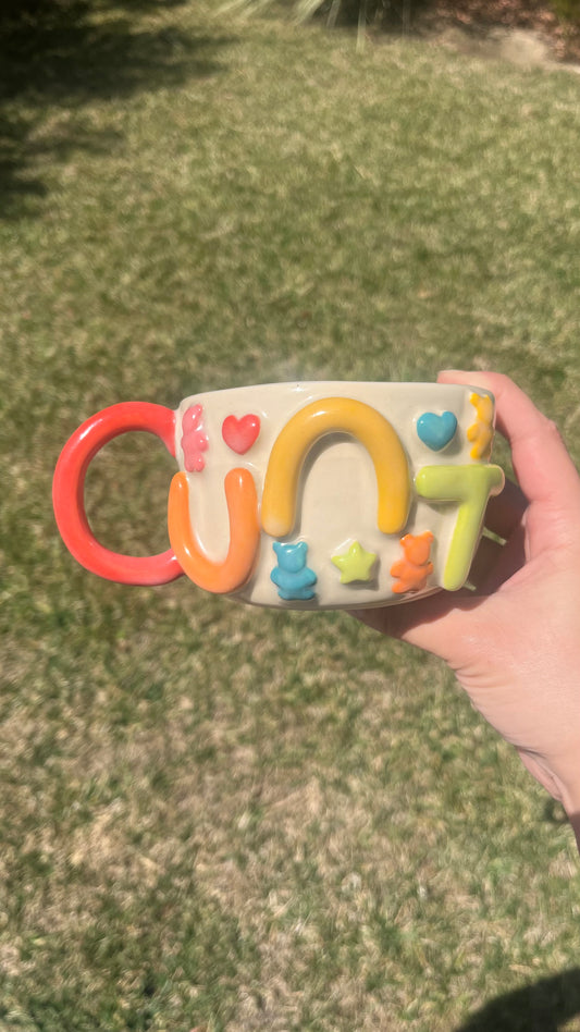 *SECONDS* Rainbow Gummy Cunt Mug