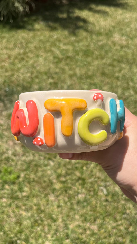 Rainbow Witch Bowl