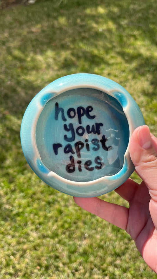 *SECONDS* Beachy “hope your rapist dies” Ashtray