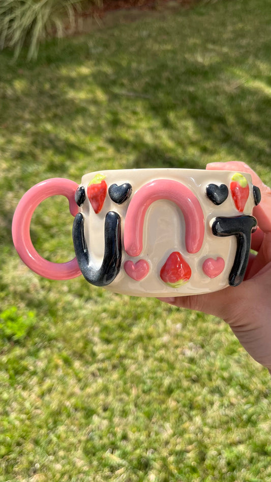 *SECONDS* Goth Strawberry Cunt Mug