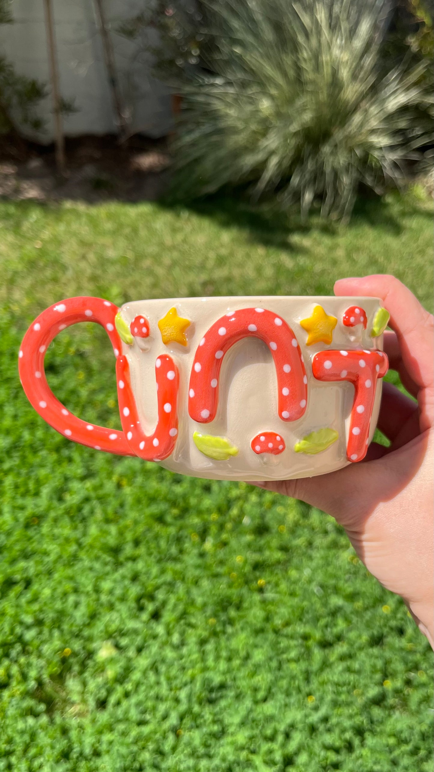 Dot Mushroom Cunt Mug XL