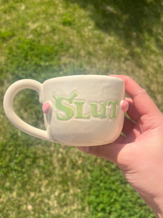 Shrek Slut Heart Mug