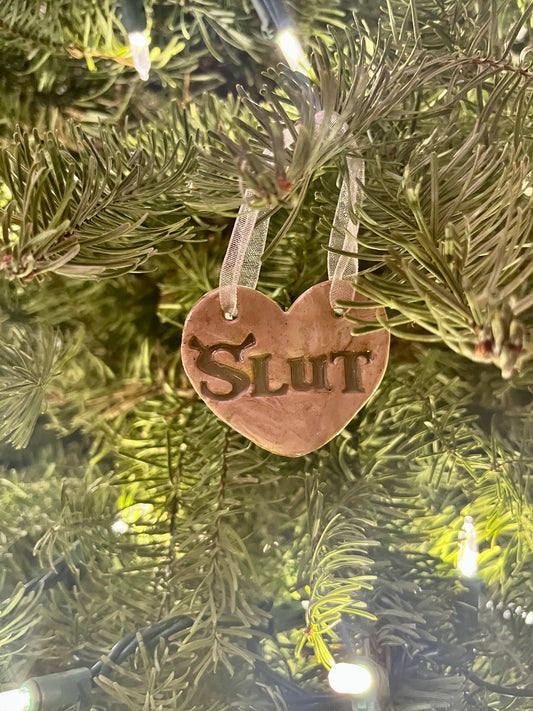 Swirly Shrek Slut Ornament