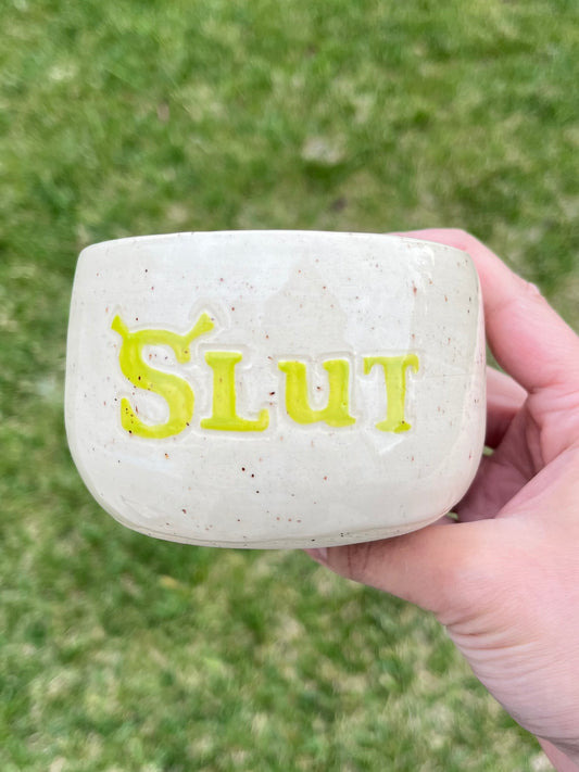 Speckled Shrek Slut Bowl