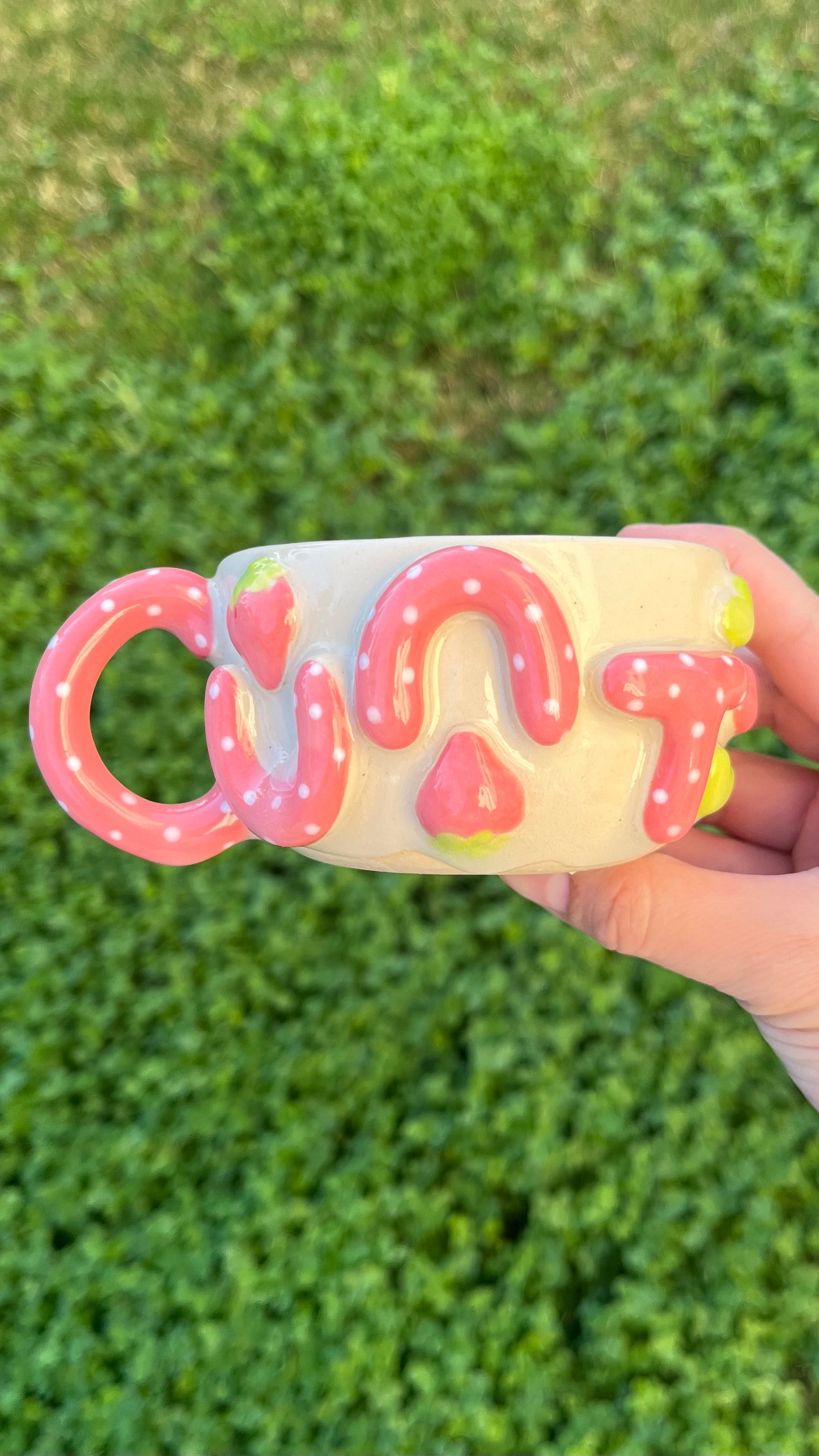 Dot Strawberry Cunt Mug