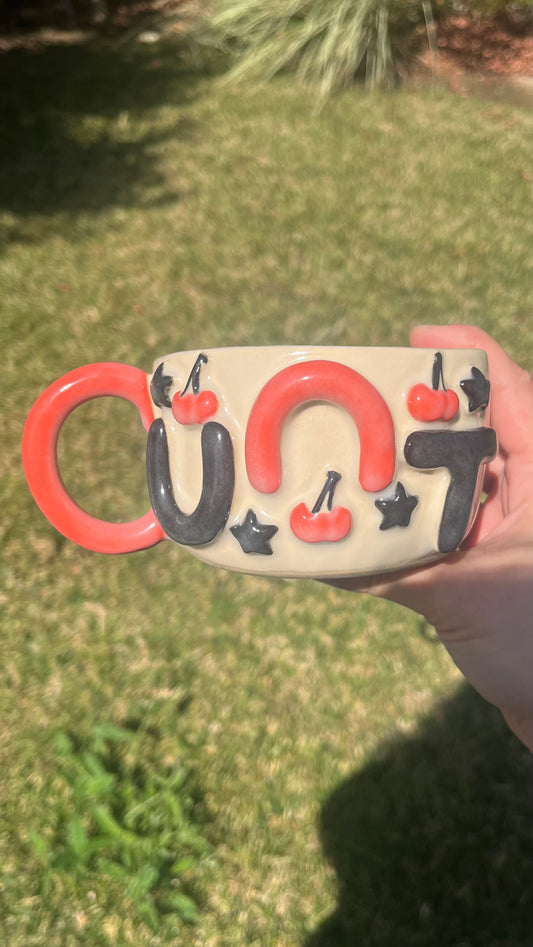 Goth Cherry Cunt Mug