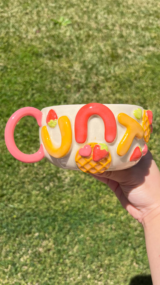 Strawberry Waffle Cunt Mug XL