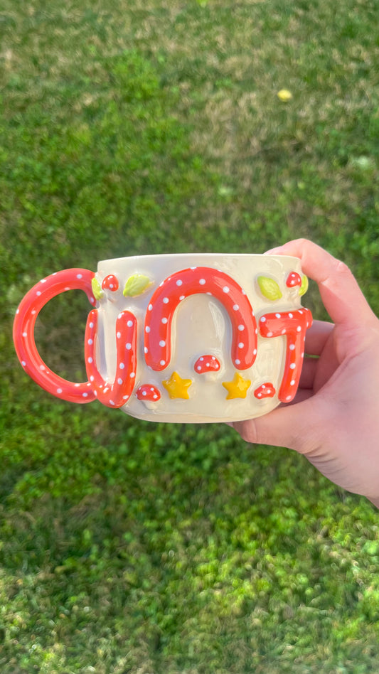 Dot Mushroom Cunt Mug XL