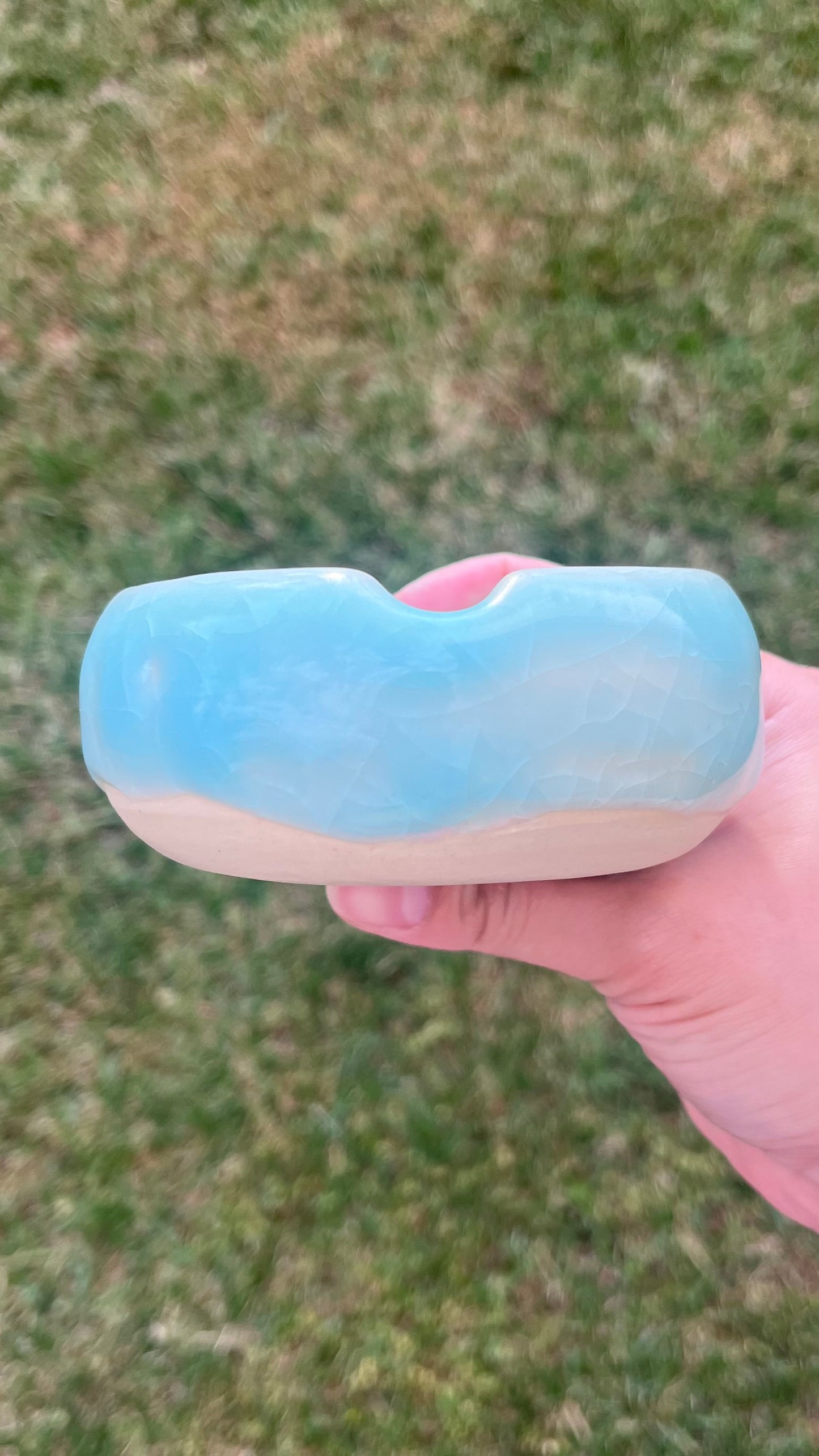 Glacial “hope your rapist dies!” Ashtray