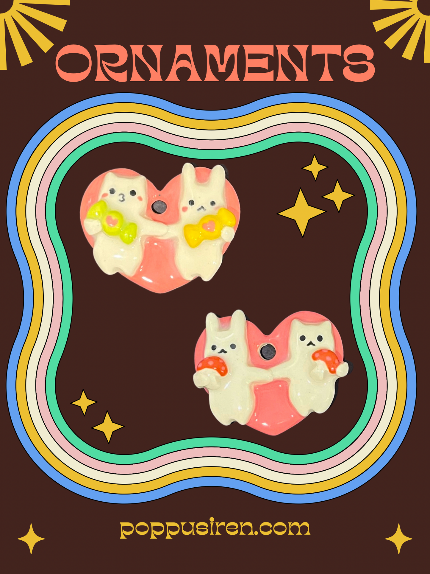 Bunny Kitty Ornament