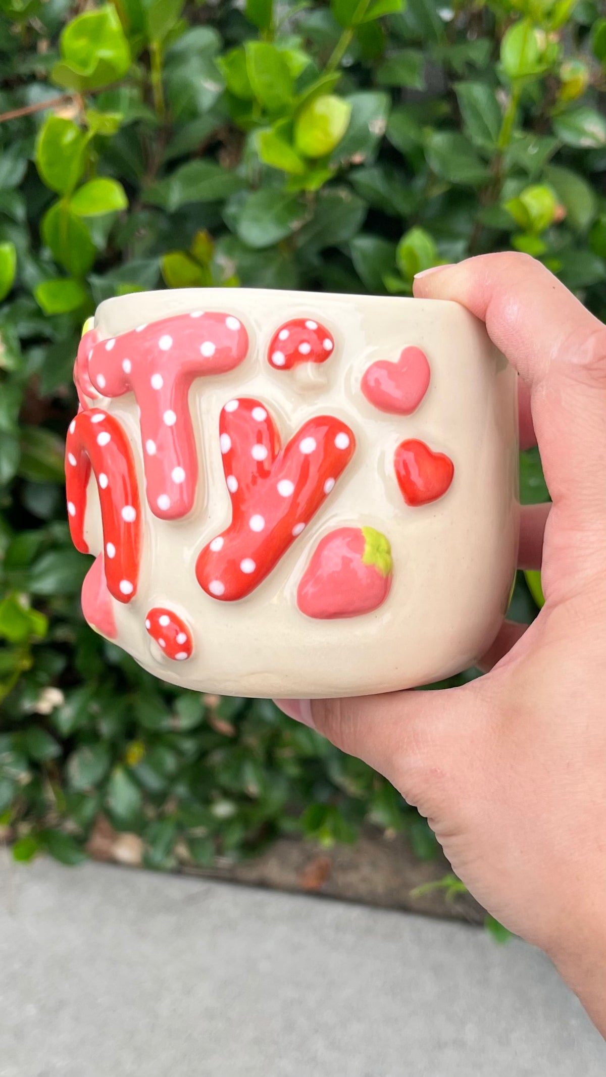 *SECONDS* Dot Mushroom Strawberry Cunty Mug