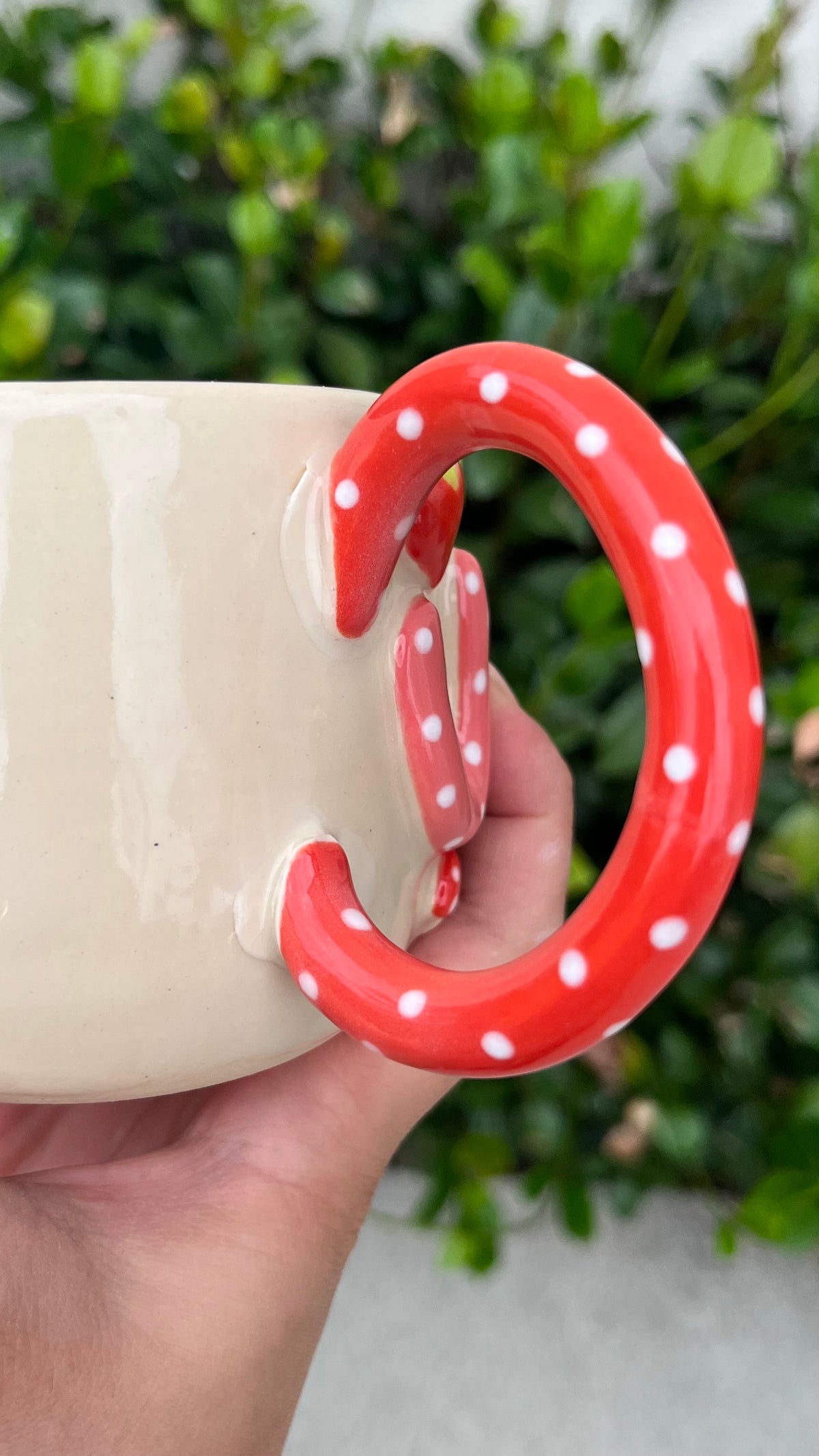 *SECONDS* Dot Mushroom Strawberry Cunty Mug
