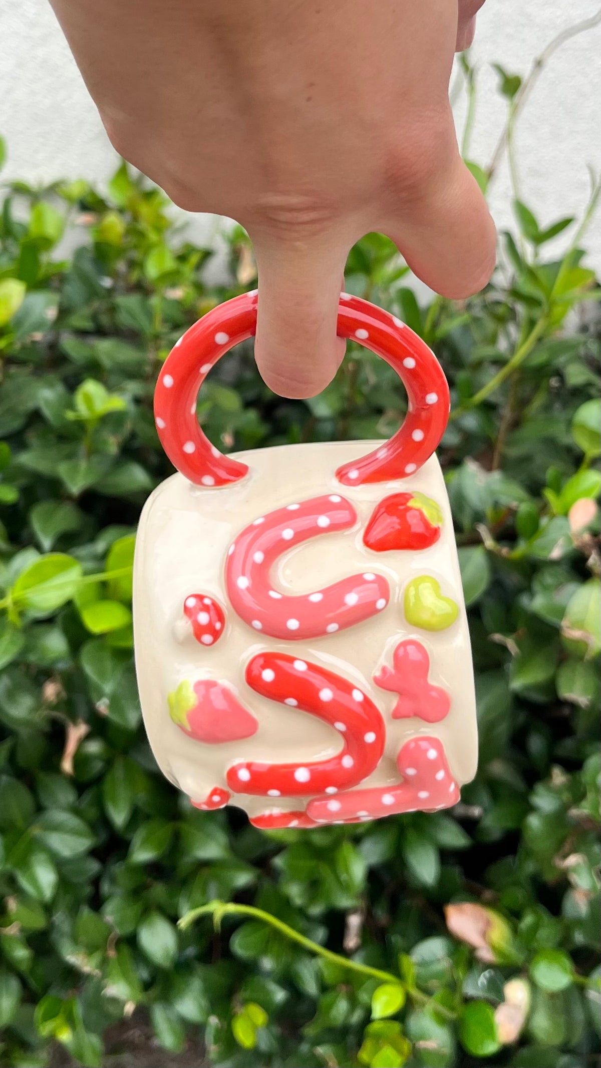 *SECONDS* Dot Mushroom Strawberry Cunty Mug